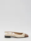 Valentino Slingback Ballerinas In Beige