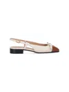 Valentino Slingback Ballerinas In Cream