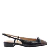 Valentino Valet Du Roi Leather Slingback Ballerina Flat