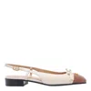 Valentino Slingback Ballerinas In White