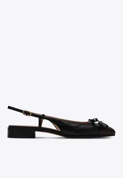 Valentino Garavani Valet Du Roi Slingback Flats