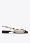 Valentino Slingback Ballerinas In Beige