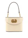 Valentino Vanity Leather Shoulder Bag In Neutral