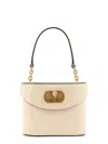 Valentino Vanity Leather Shoulder Bag In Neutral