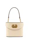Valentino Vanity Leather Shoulder Bag In Neutral