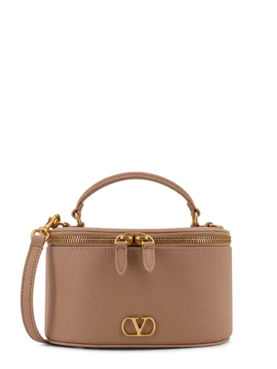 Valentino Garavani Vanity Case Crossbody Bag With Vlogo Signature In Brown