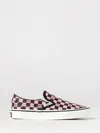 Valentino Garavani  Garavani And Vans Fabric Slip-on Trainer With Vlogo Checkerboard Print In Pink