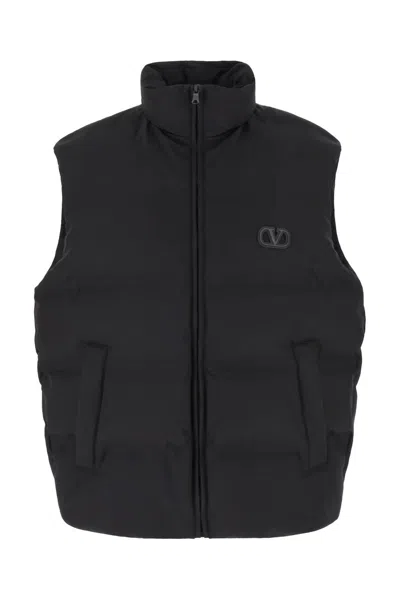 Valentino Vb5 Vlogo Signature Comfort Vest In Black