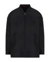 Valentino Man Jacket Black Size L Polyamide In Black