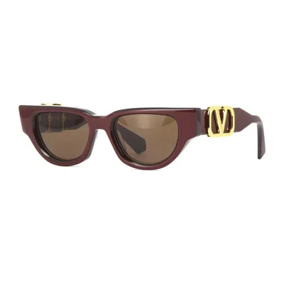 Valentino Garavani V-due Vls-103b Bordeaux/dark Brown