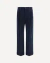 Valentino Trousers Featuring Pleated Design And Belt Loops In Blue