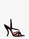 Valentino Fetishique 105 Velvet Slingback Sandal In Animal Print