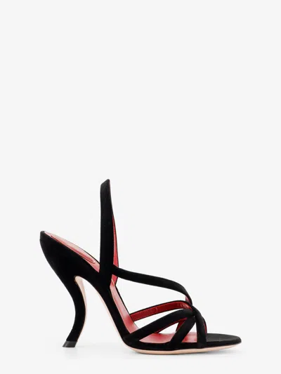 VALENTINO GARAVANI VELVET SANDALS