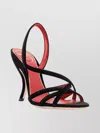 Valentino Fetishique 105 Velvet Slingback Sandal In Black