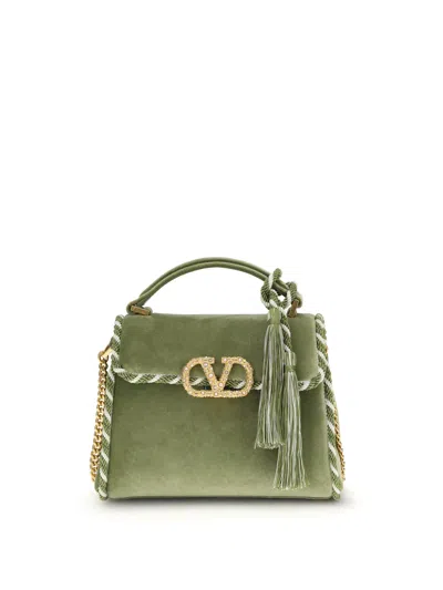 Valentino Garavani Velvet Vsling Handbag