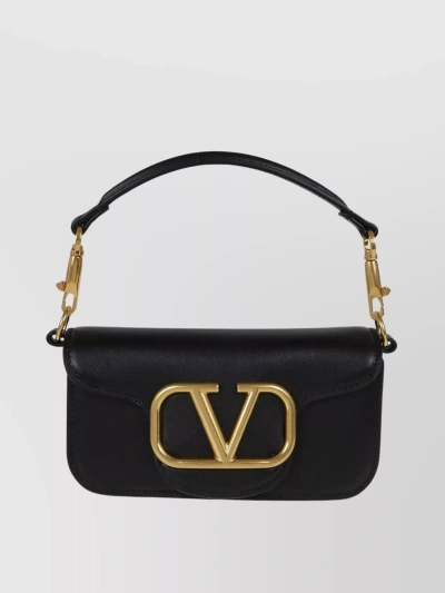 Valentino Garavani Versatile Leather Shoulder Bag In Black