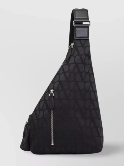 Valentino Garavani Versatile Shoulder Bag With Adjustable Strap In Black