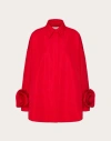 Valentino Veste En Micro Faille Femme Rouge 48