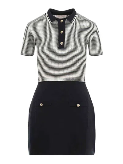 VALENTINO VESTIDO CORTO - CREMA