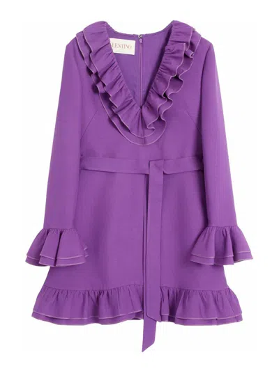 VALENTINO CREPE COUTURE MINI DRESS