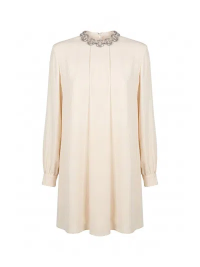 Valentino Vestido Corto - Blanco In Neutral