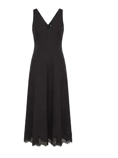 Valentino Garavani Midi Dress In Black