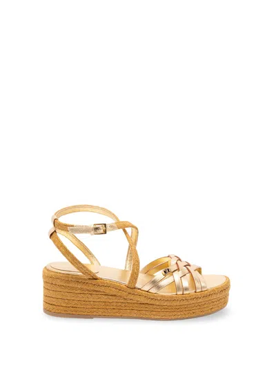 Valentino Garavani `vg Bribri` Flatform Espadrillas In White