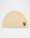 Valentino Vg Embroidered Wool Knit Beanie