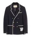 Valentino Garavani Torchon Blazer With Mirror Lapels And Piping