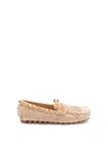 Valentino `vg Plaster Caster` Loafers In Beige