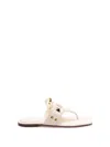 Valentino `vg Plaster Caster` Thong Sandals In Beige