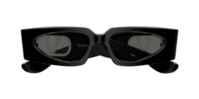 Valentino Vg0001s 001 Women's Sunglasses  Size 53 In Black