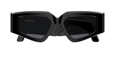 Valentino Vg0006s 001 Women's Sunglasses  Size 53 In Black