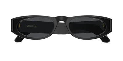 Valentino Vg0007s 001 Women's Sunglasses  Size 53 In Black