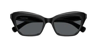 Valentino Vg0009s 001 Women's Sunglasses  Size 52 In Black