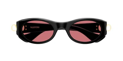 Valentino Vg0015sa Asian Fit 002 Women's Sunglasses  Size 53 In Black