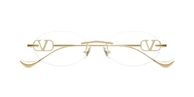 Valentino Garavani Vg0032s 005 Women's Glasses  Size 53 - Free Lenses - Blue Light Block Available In Gold