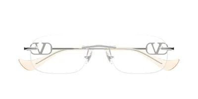 Valentino Garavani Vg0034o 001 Women's Glasses  Size 53 - Free Lenses - Blue Light Block Available In Silver