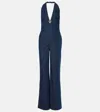 Valentino Chambray Denim Jumpsuit Woman Denim 46 In Blau