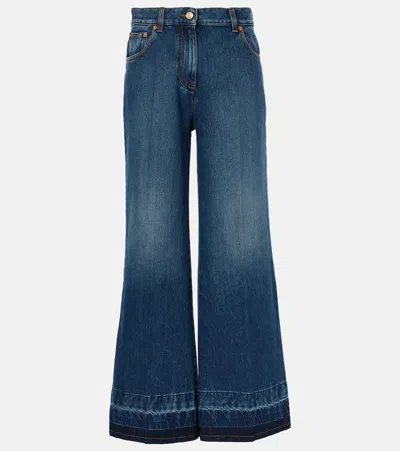 VALENTINO VGOLD HIGH-RISE FLARED JEANS