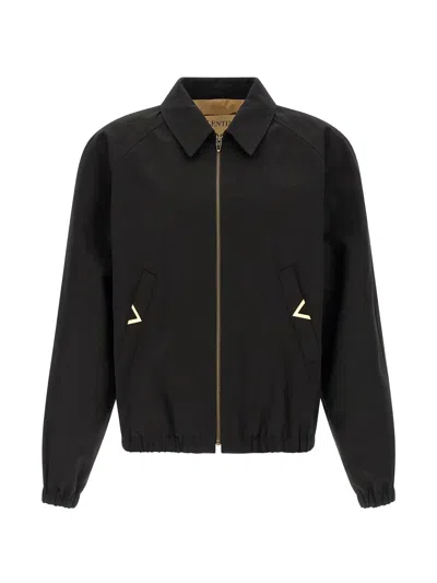 Valentino Vgold Jacket In Black