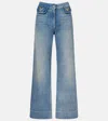 Valentino Vgold Mid-rise Straight Jeans
