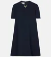 Valentino Structured Couture Solid Dress In Blau