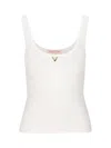 VALENTINO VALENTINO VGOLD RIBBED SLEEVELESS TANK TOP