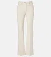 Valentino Pleated Gold Detail Jeans In White