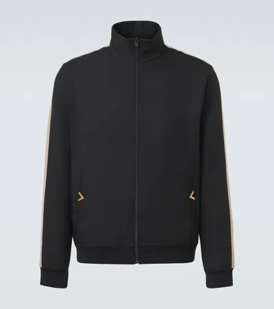 Valentino Garavani Turtleneck Zip Polyester Sweatshirt In Multi