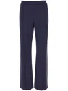 Valentino Navy Blue Nylon Blend Joggers In Blue