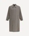 Valentino Coat With Vichy Pattern In Cotton And Wool