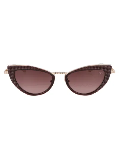 Valentino Eyewear Cat-eye Sunglasses In Brown