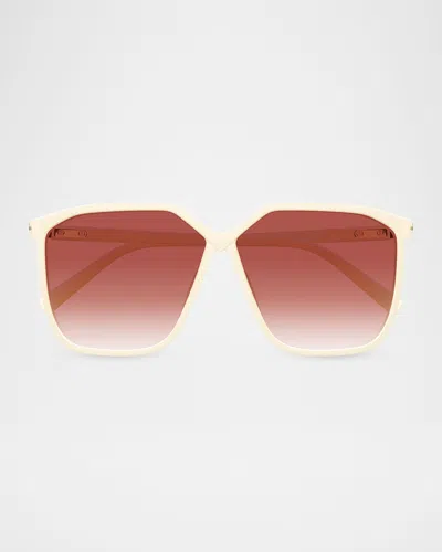 Valentino Vilouette 59mm Geometric Sunglasses In Brown